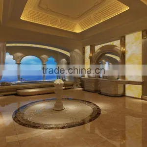 Classical European Style Foyer and Corridor 3D Rendering Interior Design With All Material thumbnail-3