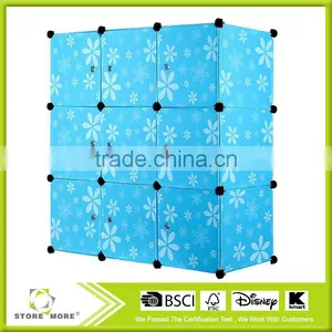 New Product !9 Magic Wardrobe Piece Plastic Frame Easy Assembly Bookcase Storage Cabinets thumbnail-1
