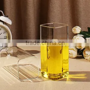 Iced Beverage Glasses Cups ,Capacity: 13-Oz / 400 Ml, Square Shaped, Borosilicate Glass thumbnail-5