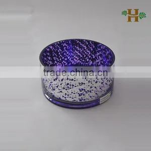 Handmade Silver-plated Glass Vase, Cylinder Shaped Glassware for Home Use thumbnail-1