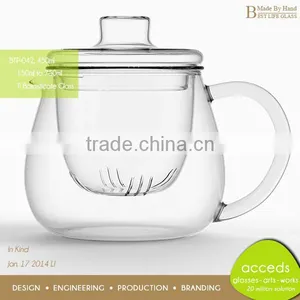 Dishwasher Safe Cheap Glass Coffee Pot With Tea Strainer thumbnail-4