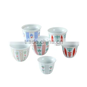 Hot Sell to Arabic Market Fine Porcelain Cawa Cup Ceramic Coffe Cups Eggs Cup thumbnail-1