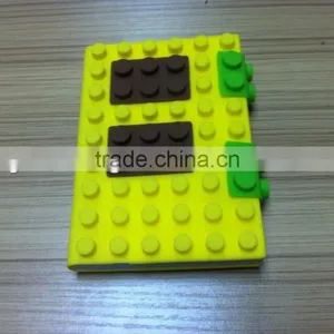 A6 Size Block Building Silicone Book CoverBrick Block Case for Diary thumbnail-1