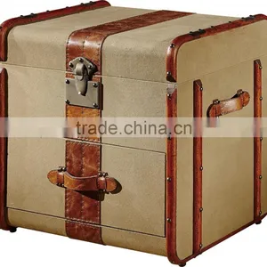 High End Antique Retro Trunk,vintage Trunk for Living Room T966# thumbnail-1