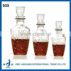 Empty Glass Rum Bottles With Stopper TY41 thumbnail-1