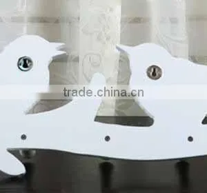 Rural White Bird Creative Wooden Wall Shelf thumbnail-1
