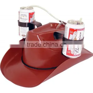 Fashion Plastic Cowboy Beer Drinking Hat thumbnail-1