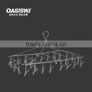 Stainless Steel Clothes Rack With 28 Clips thumbnail-1