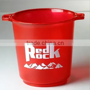 Best-selling Eco-friendly Plastic Ice Container/red Acrylic Ice Bucket /round Wine Barrels of Wine Barrel thumbnail-1