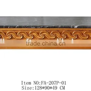 FA-205P-01 Antique Furniture Coffee Table With Marble in Set thumbnail-3