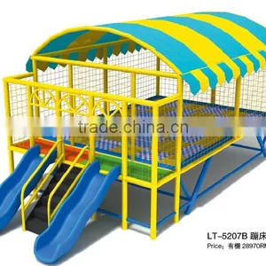 Outdoor Soft Round High Quality Single Jumping Trampoline thumbnail-1