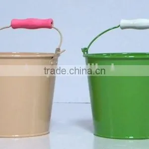 Bucket With Wooden Handle, MSO-042 thumbnail-1