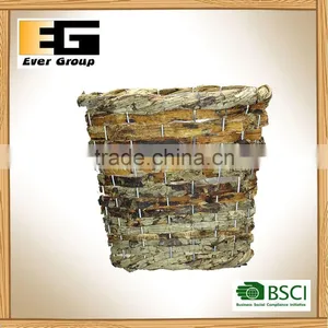 Eco-friendly Nature Rattan Garden Planter Flowerpot and Storage Basket thumbnail-1
