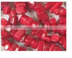 Wholesale 60" 5-7mm Red Irregular Original Coral Beads Necklace thumbnail-2