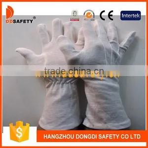 DDSAFETY 2017 White Cotton Interlock Gloves With Long Cuff thumbnail-1