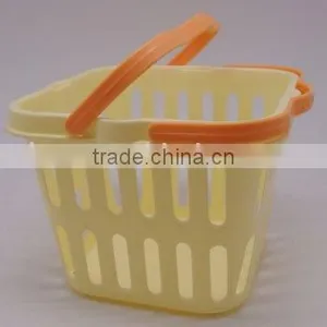 Plastic Sqaure Fruit Vegetable Basket With Handle thumbnail-1