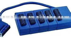 Scart Plug to 5X Scart Jack,Scart Socket VK4-0065 thumbnail-1