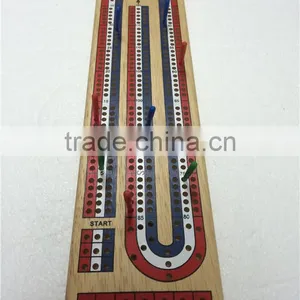 Wooden Cribbage With 3 Tracks thumbnail-2