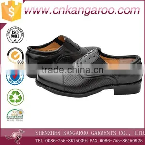 Made to Order Leather Upper Anti Slip Rubber Sole Officer Men Shoes thumbnail-2