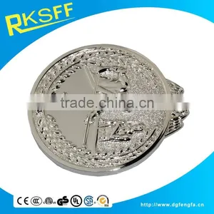 Zinc Alloy Silver Billiard Ball Medal Sports Medal With Ribbon thumbnail-3