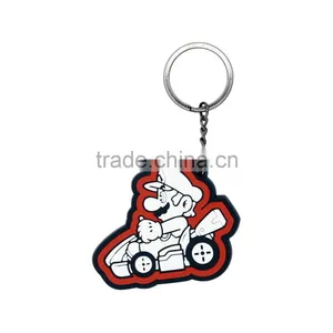 Newest Fashion Silicon Keychain Soft 3D Pvc Keychain Rubber Keychain thumbnail-1