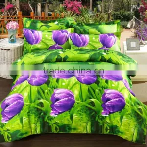 Hot Sell Colorful Decorative Flower Design Digital Printed Bed Skirt Factory thumbnail-4