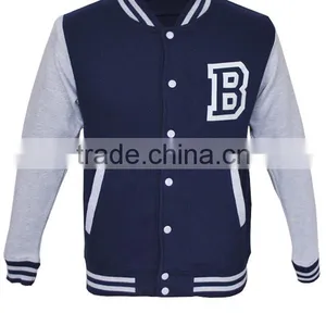 High Quality Casual Cotton Varsity Jackets thumbnail-3