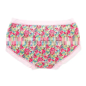Factory Custom Cheapest Printing 95% Cotton 5% Spandex With Lace Sexy Fancy Woman Underwear thumbnail-2