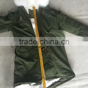 CX-G-P-08C 2016 New Fashion Rex Rabbit Fur Winter Parka With Fox Fur Trim thumbnail-6