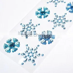Gem Stickers Craft Rhinestone Mirror Decoration Sticker for Card Making thumbnail-2