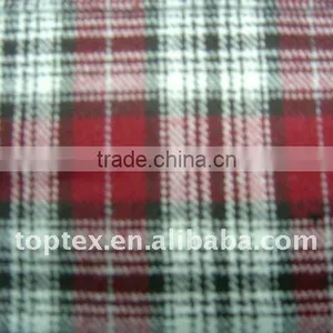 100% Cotton Flannel Yarn Dyed Woven Plushed Fabric for Shirt thumbnail-1