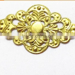 Hollow Rhombus Flower Jewelry Accessories Brass Flower Jewelry Component Fashion Garment Accessories thumbnail-1