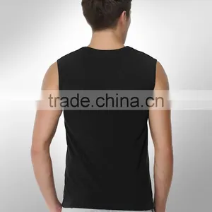 Hot Custom Summer Plain Colour Mens Wholesale Blank Tank Tops in China thumbnail-4