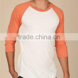 White Body Raglan Combed Cotton t Shirt thumbnail-1