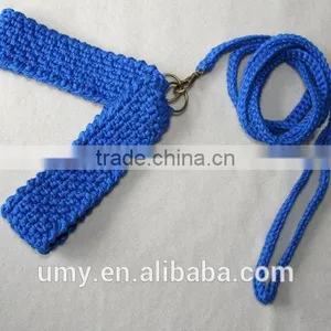Friendly Dog Collar And Matching Leash Crochet Leather Dog Leash Cotton Pet Harness thumbnail-4