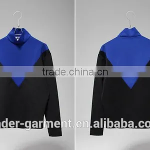 Custom Sweatshirt, Turtleneck Sweatshirts, Color Contrast Sweatshirt Women thumbnail-5