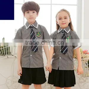 Custom Nice Latest Design Boys and Girls School Uniform Shirts Wholesale thumbnail-4