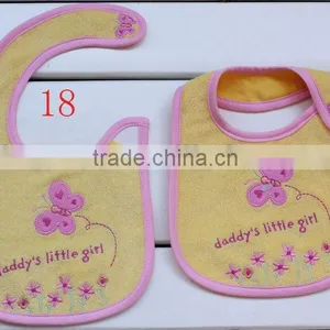 Lovely Baby Bib 100% Cotton With Waterproof Coating thumbnail-1