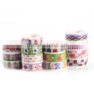 1.5cm*10m Multicolor Washi Tape Customizable Size Adhesive Paper Tape Tear by Hand Removeable Paper Tape thumbnail-3
