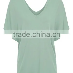 Custom Plain Women Batwing T-shirt thumbnail-1