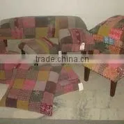 Indian Style Furniture, Bohemian Stools Ottomans thumbnail-1