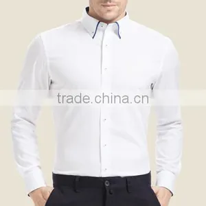 Wholesale 100% Cotton White Shirts for Men Slim Fit Men Shirt thumbnail-2