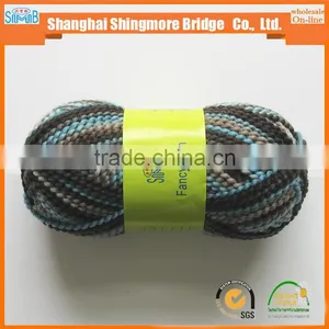 Shopping Knitting Yarns China Producer Cheapest Wholesale Oeko Tex Hand Knitting Scarf Yarn High Tenacity Polyester Ripple Yarn thumbnail-1