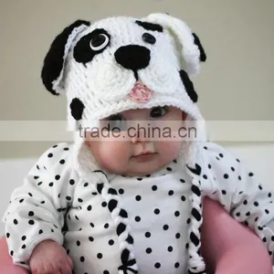 Hand Kitting Diy Crochet Dalmatian Dog Hat Kits thumbnail-2