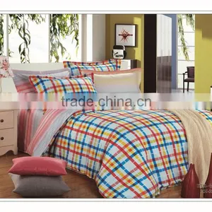 Domitory Cotton Stripes&grid 3 Pcs Single Duvet Cover Set thumbnail-3