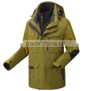 Waterproof Men Hardwear Jacket With Lined Fleece Jacket thumbnail-1