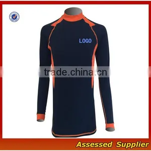 Hot Sale Sportswear Manufacturer Mens Compression Long Sleeve Rush Guard/Swim Shirt/Sun Protective Wholesale---AMY164284 thumbnail-3