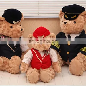 Wholesale Teddy Bear Stuffed Plush Toy With T-Shirt and Hat thumbnail-2