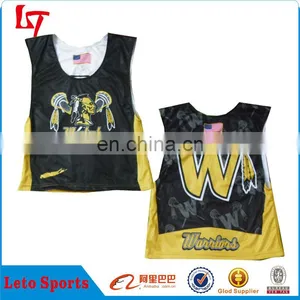 Dye Sublimation Cheap Lacrosse Jerseys/Cool Lacrosse Pinnies thumbnail-2