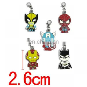 Fashion Anime Key Chain The Avengers Key Chain Spider Man Iron Man Captain America Key Chain Wholesale Fashion Cos New Hot thumbnail-1
